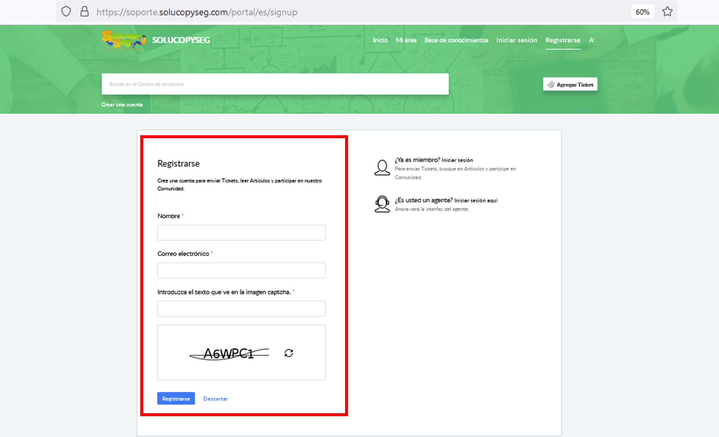 PORTAL DE REGISTRO